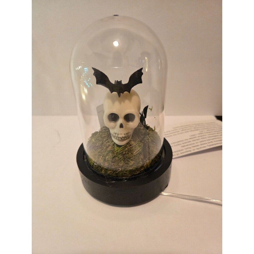2026 NWT BULLSEYE PLAYGROUND Figural Cloche LED Skeleton with bat